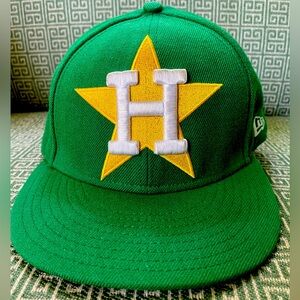 ASTROS|New Era 59Fifty Cooperstown Collection|Irish Green and Yellow Color|7 3/8